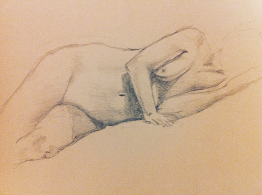 “Resting Study” - Graphite on paper