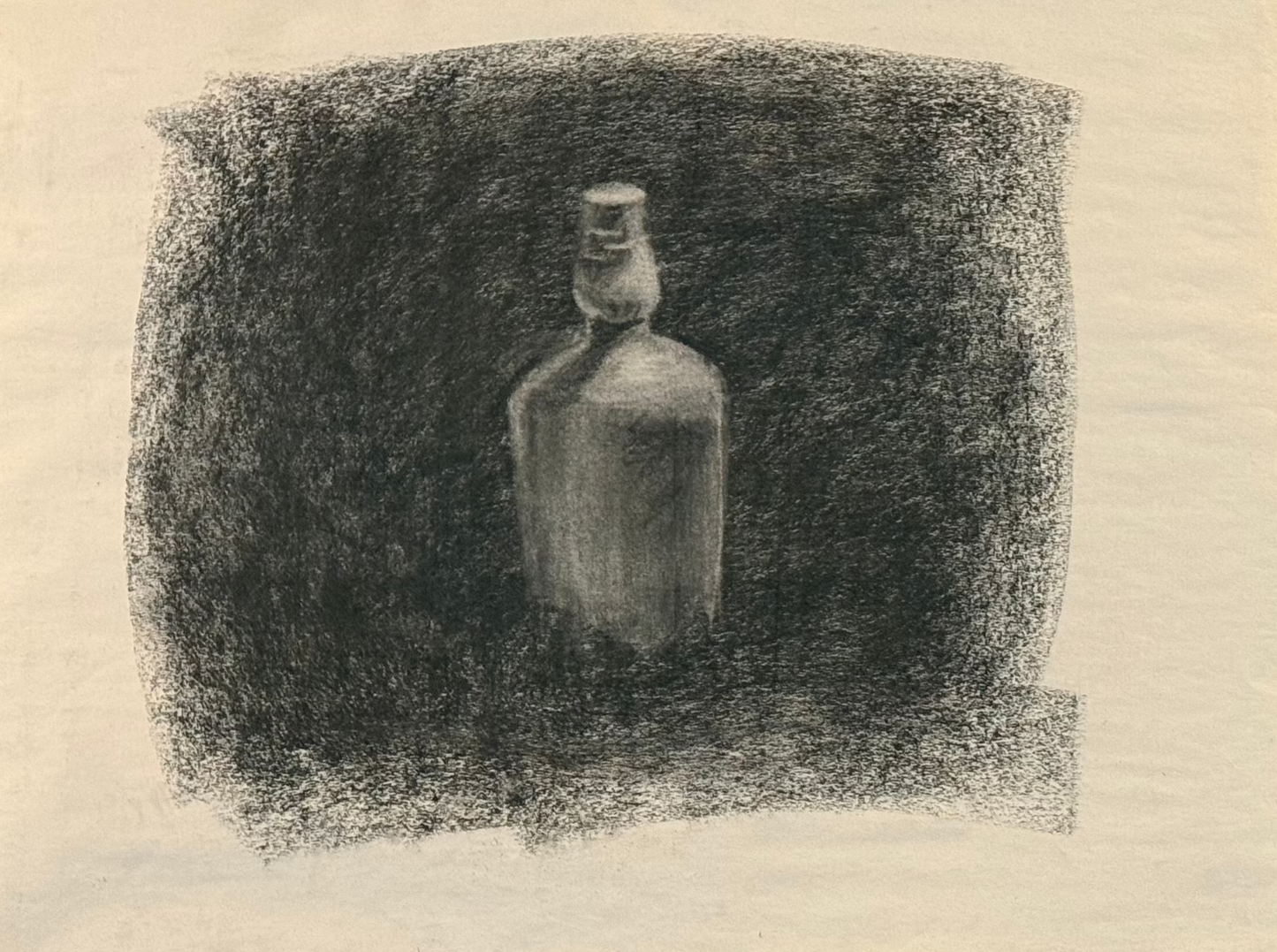 “Study in Stillness” - Charcoal on paper
