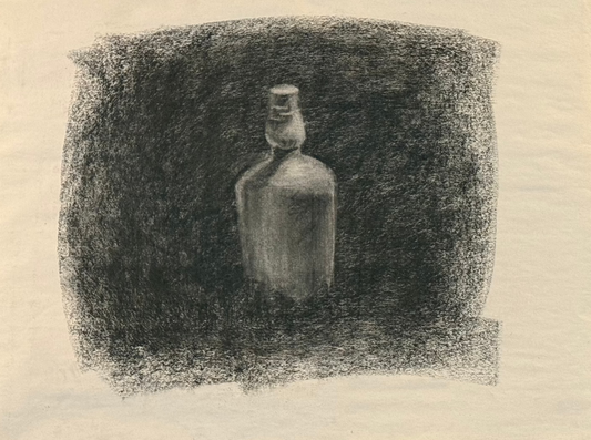 “Study in Stillness” - Charcoal on paper